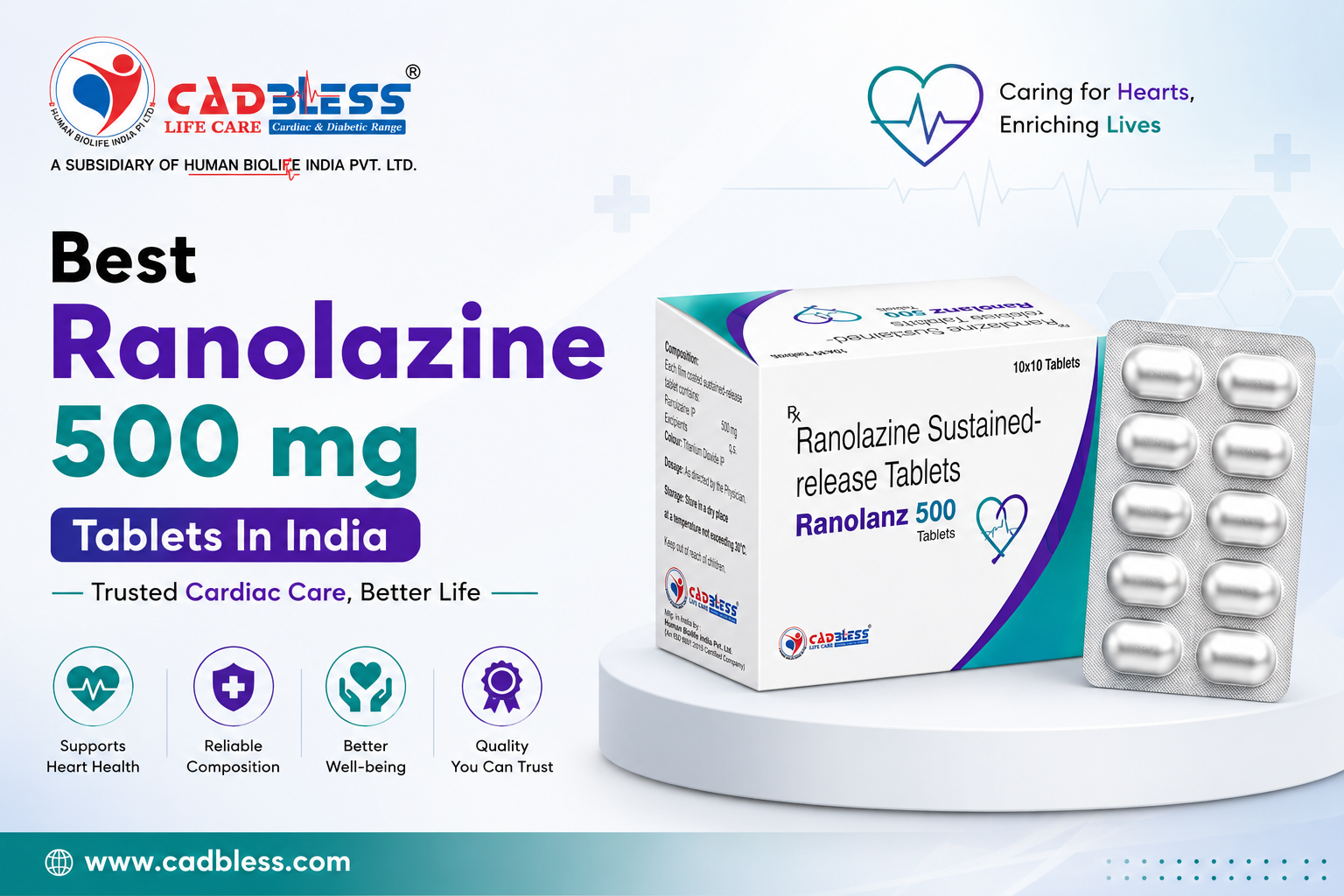 Best Ranolazine 500 mg Tablets In India Best Ranolazine 500 mg Tablets In India